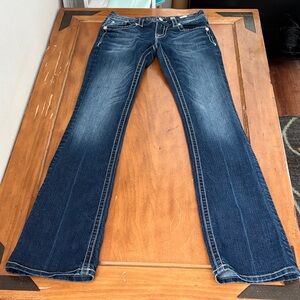 Miss Me Dark Blue Boot Cut Jeans Size 28